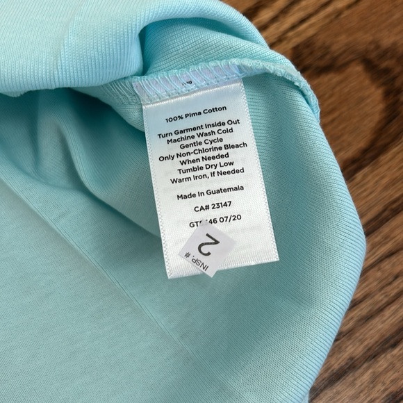 Talbots The Talbots Tee in Opal Blue, 100% Cotton, 3X, NWT - Picture 5 of 10